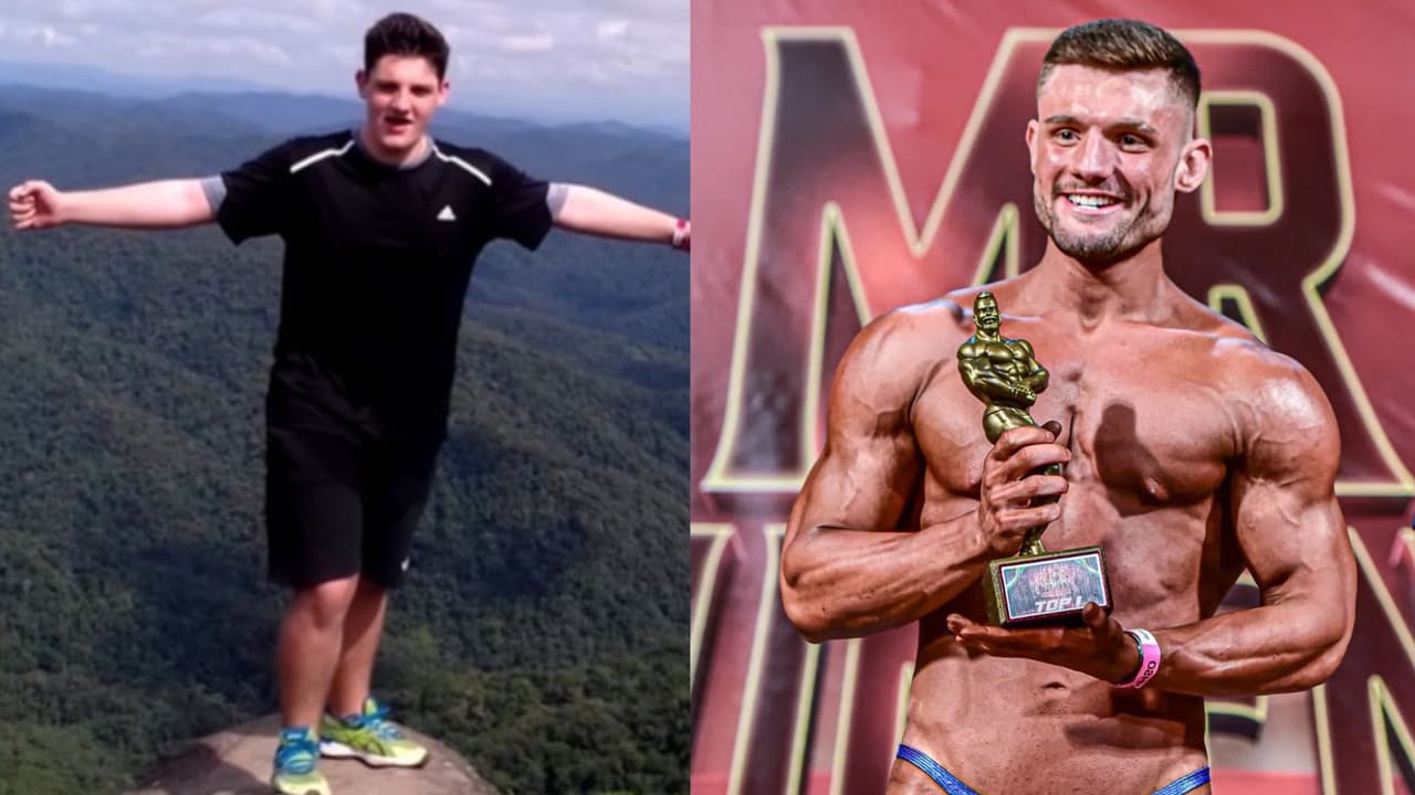 Matheus Pavlak logró transformar su cuerpo gracias al ejercicio.