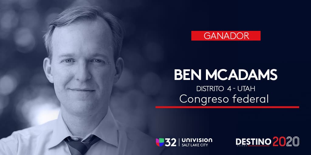 Ben McAdams se proyecta ganador del distrito 4 para la cámara baja por Utah, según informa AP