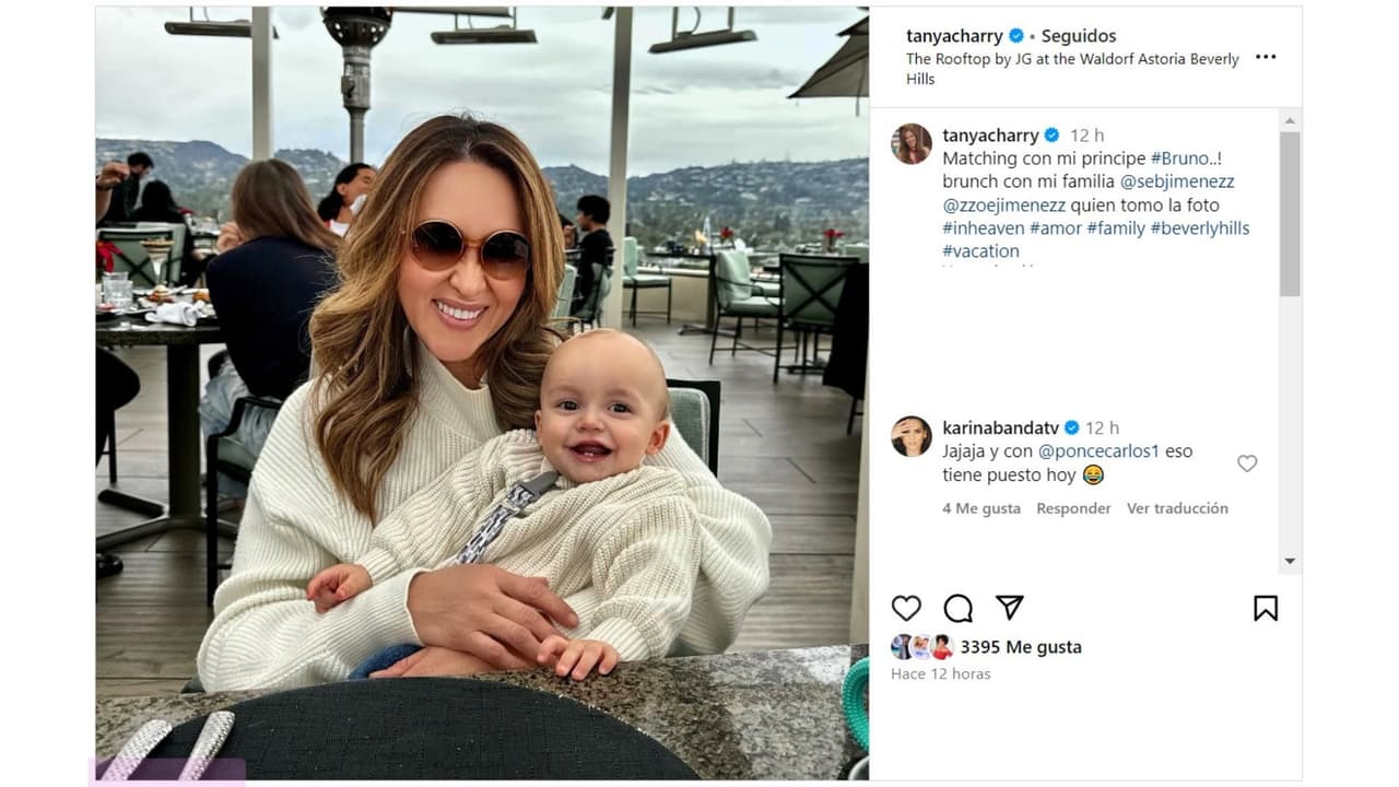 Tarya Charry presume a su bebé Bruno Sebastián, de 9 meses.