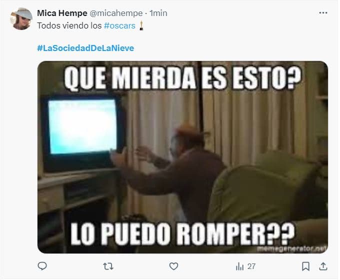 'La sociedad de la nieve' no ganó ningún premio Oscar