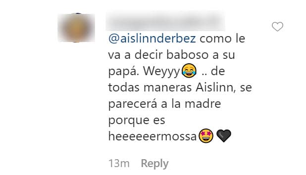 Por supuesto, hubo seguidores que quedaron impresionados por la forma en que ella le respondió. Con humor, una fan cuestionó que le hable así a su papá. En algunas otras ocasiones ha quedado demostrado que así se lleva Eugenio Derbez con sus hijos y viceversa. Un testimonio de esa convivencia fue el reality show 
<b><a href="https://www.univision.com/famosos/contra-todo-pronostico-eugenio-confirma-en-exclusiva-que-habra-segunda-parte-de-de-viaje-con-los-derbez-video" target="_blank">'De viaje con los Derbez'. </a></b>
<br>