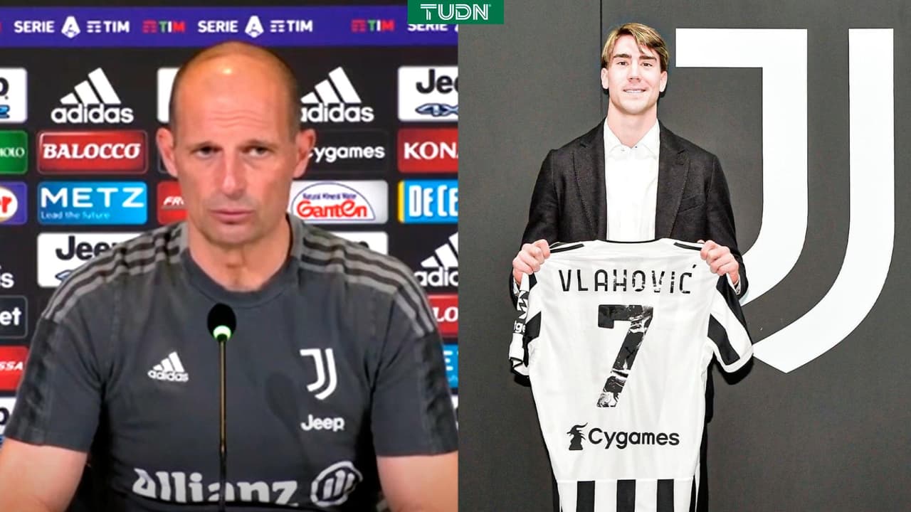 Para Allegri, Vlahovic, con Haaland y Mbappé, "son los mejores del mundo"