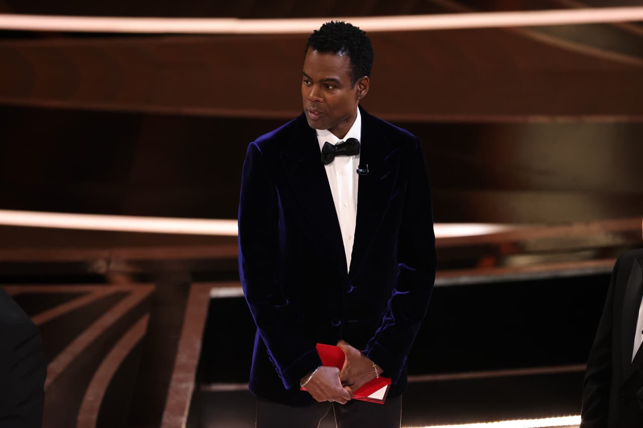 Chris Rock quedó impávido tras lo sucedido.