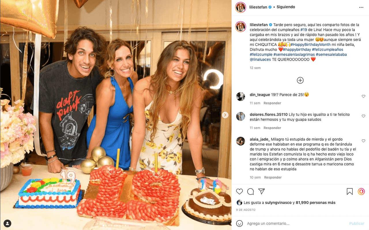 Tiempo después vimos que la fiesta no se canceló, pero sin duda la presentadora tuvo que estar nerviosa por las aventuras de sus hijos.