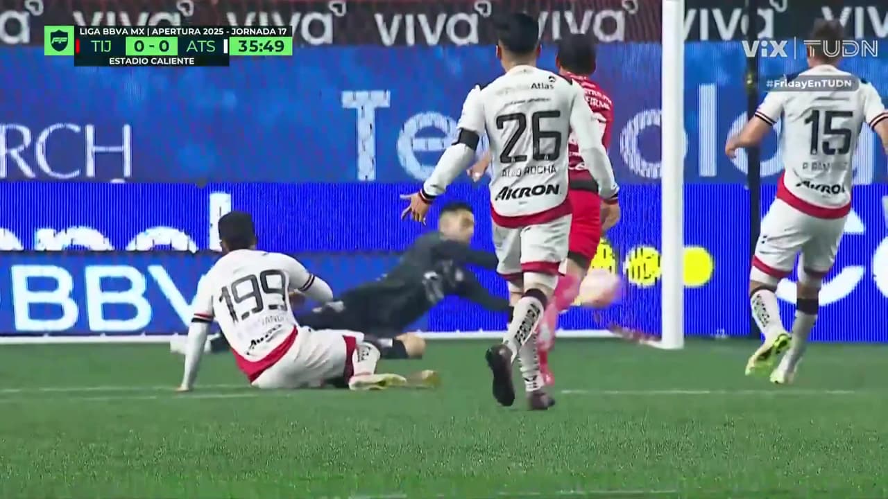 ¡Doble atajada enferma de Camilo Vargas! ¡Atlas vuelve a salvarse del primero!