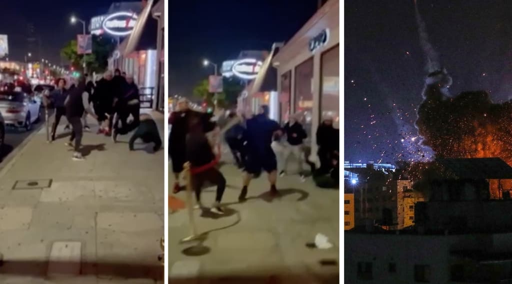 El conflicto entre Israel y Palestina llega a Los Ángeles con golpiza en plena calle