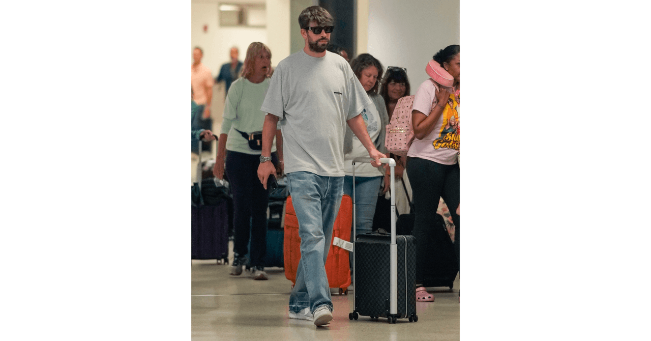 Gerard Piqué en Miami para visitar a sus hijos