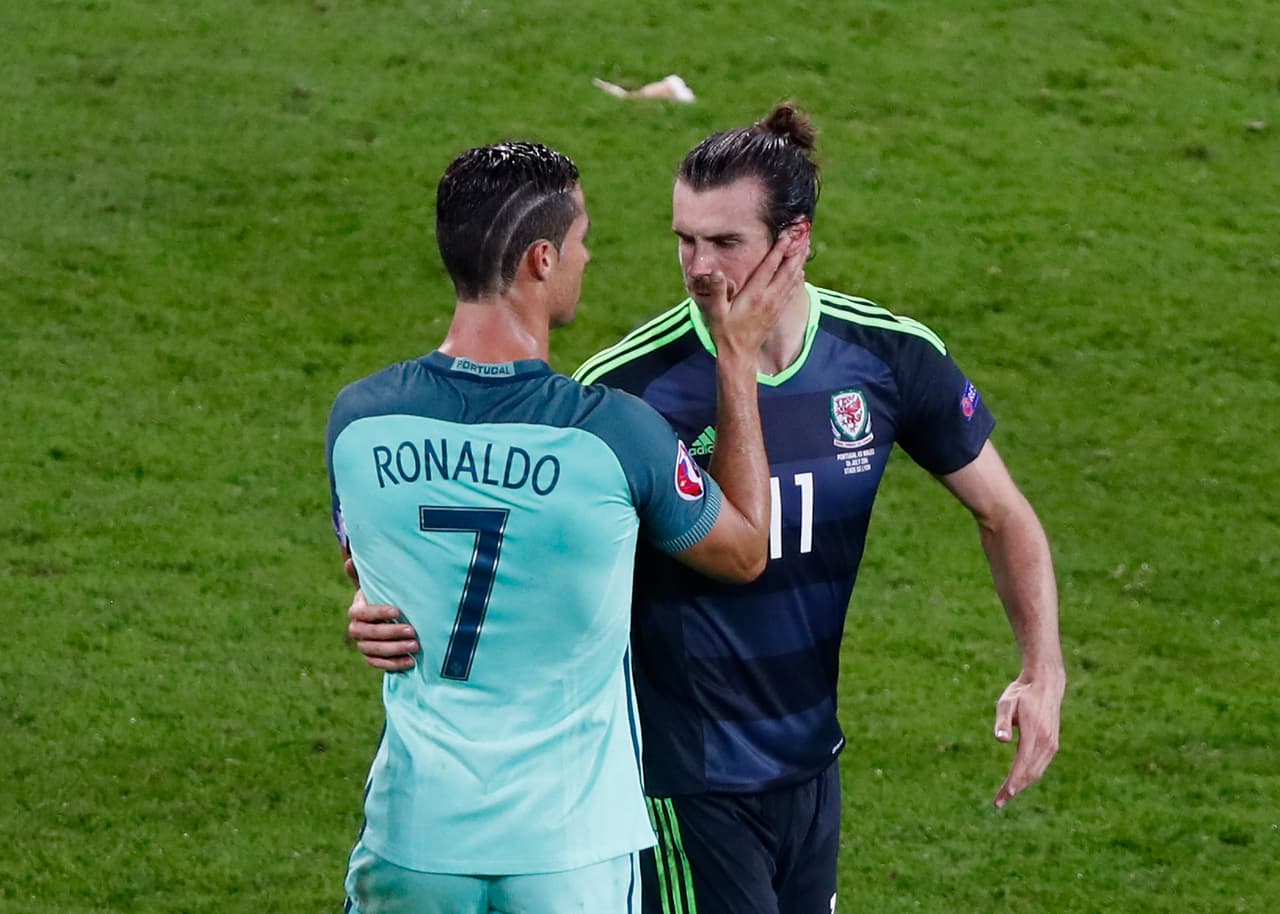 El frente a frente entre Cristiano y Bale, todo respeto y camaradería