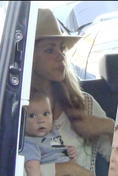 Shakira y Milan viajaron para apoyar a Gerard en la final de la Champions League.