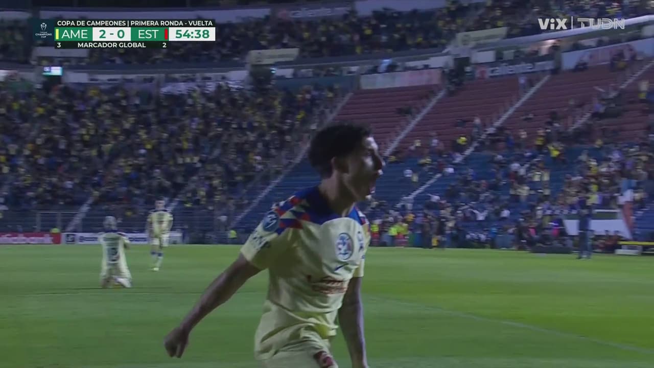 ¡Gol del América! Zendejas toma el rebote y marca el 2-0