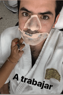 Durante su participación compartió en redes sociales distintos procesos de caracterización.