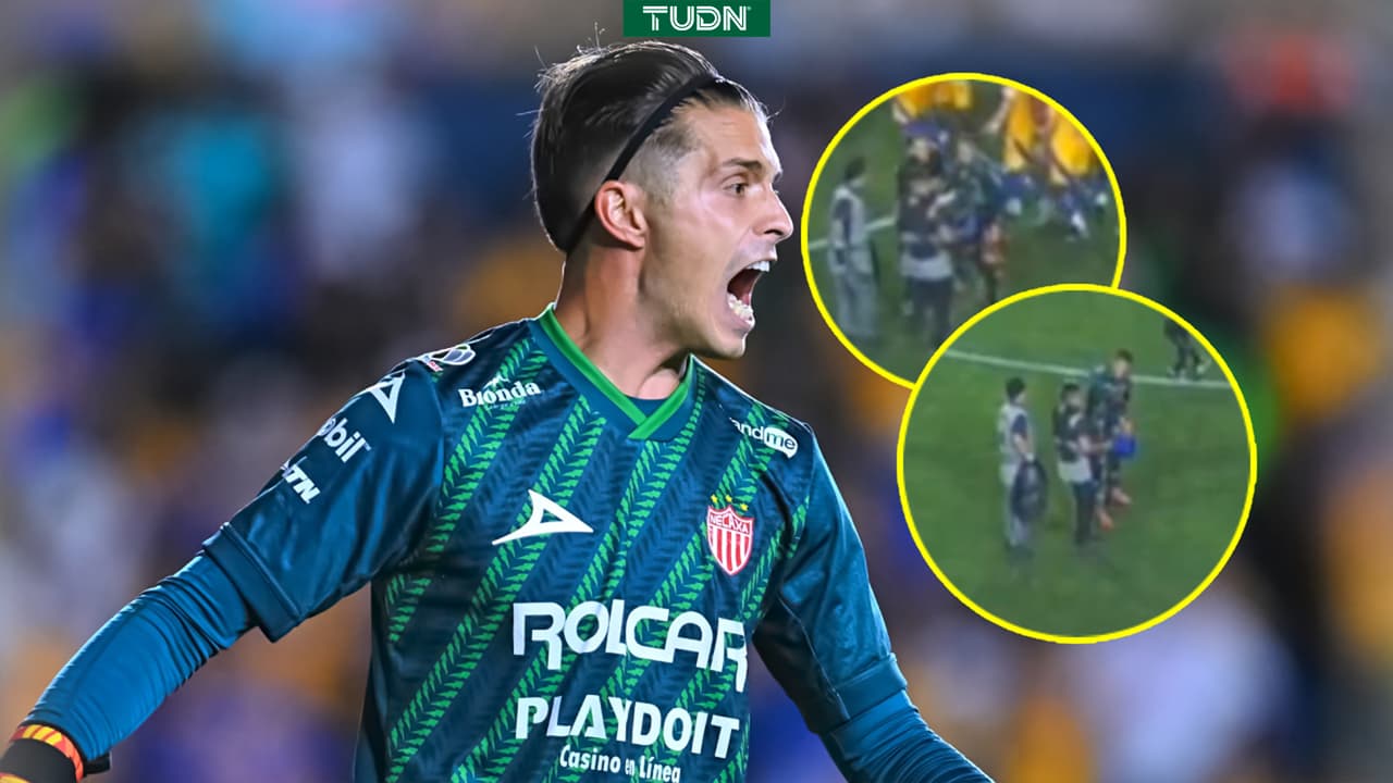 Unsain encara y agrede a camarógrafo tras el polémico Tigres vs. Necaxa