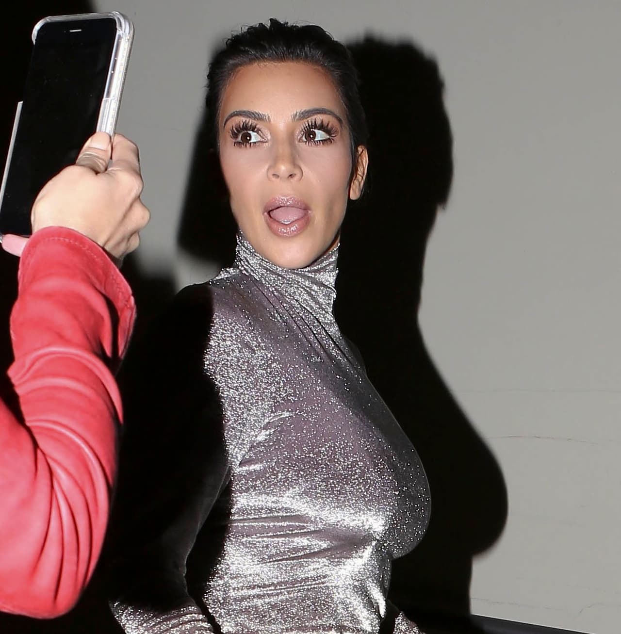 Kim puso cara de susto, ¿o de enojo?