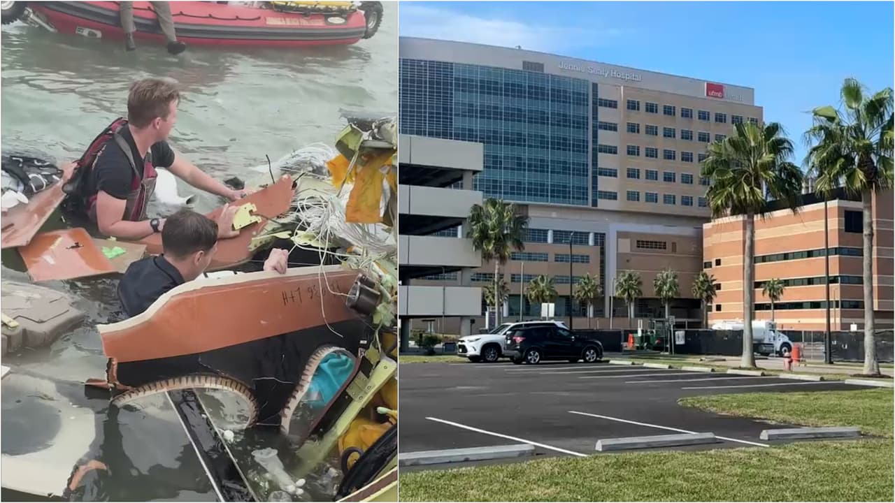 Revelan estado de salud de las sobrevivientes del accidente aéreo en la bahía de Galveston