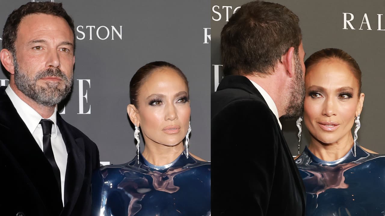 JLo aparece con revelador vestido futurista: enseña de más y se agarra a besos con Ben Affleck