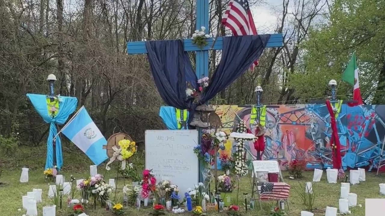 “Esto es lo que se puede hacer para que perdure su energía”, dice el artista mexicano Roberto Márquez, quien creó un mural en Baltimore en recuerdo de los trabajadores que murieron tras el colapso del puente Francis Scott Key el mes pasado.