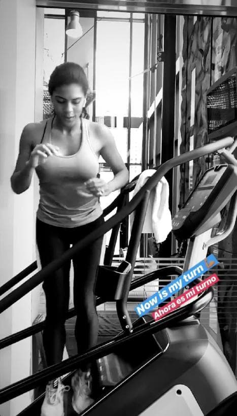 Uno de sus pasatiempos favoritos es ejercitarse en compañía de su amado Francesco Zampogna.