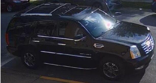 Se cree que el sospechoso huyó en el Cadillac Escalade 2008 negro de Ruiz-Basilio con placa "PC194769".