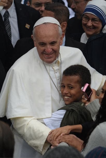 Ésta también fue en Brasil, en la iglesia Sao Jeromino Emiliani durante su visita a la favela Varginha en Río de Janeiro.