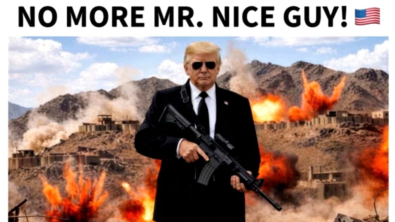 “No More Mr. Nice Guy”: Trump publica imagen generada por IA contra Irán