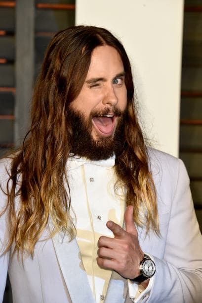 Jared Leto es el claro ejemplo de una barba nada sexy, pues con su look pasado de una cabellera tan larga todo se confundía.
