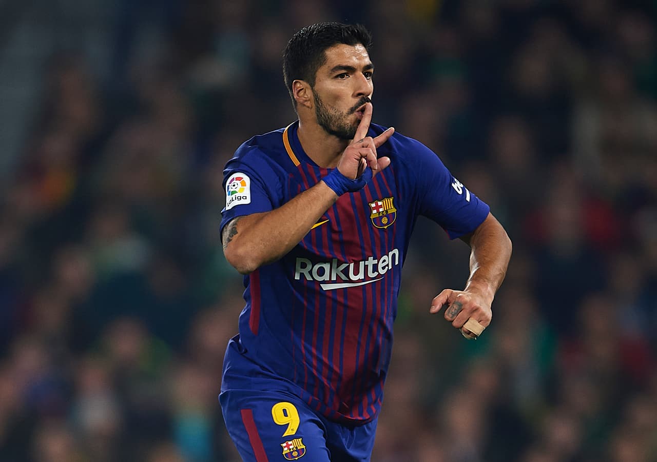 Luis Suárez, el delantero azulgrana más rápido en llegar a los 100 goles en Liga