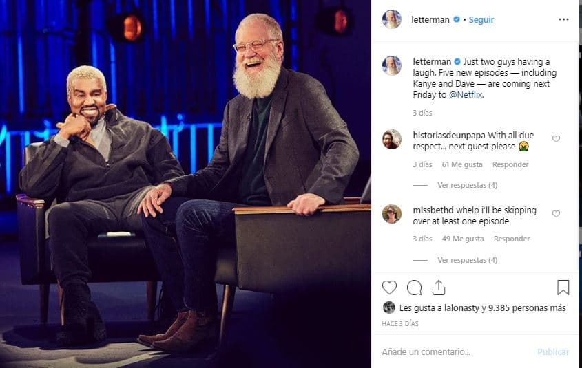 Kanye West explicó, como parte del programa
<b> </b>My Next Guest Needs No Introduction con David Letterman, y el cual ha sido reporteado por 
<a href="https://www.etonline.com/kanye-west-gets-candid-about-bipolar-disorder-paranoia-and-the-stigma-of-crazy-with-david-letterman">Entertainment Tonight</a>, los efectos que ha tenido la bipolaridad en su mente, vida y la necesidad de estar medicado.