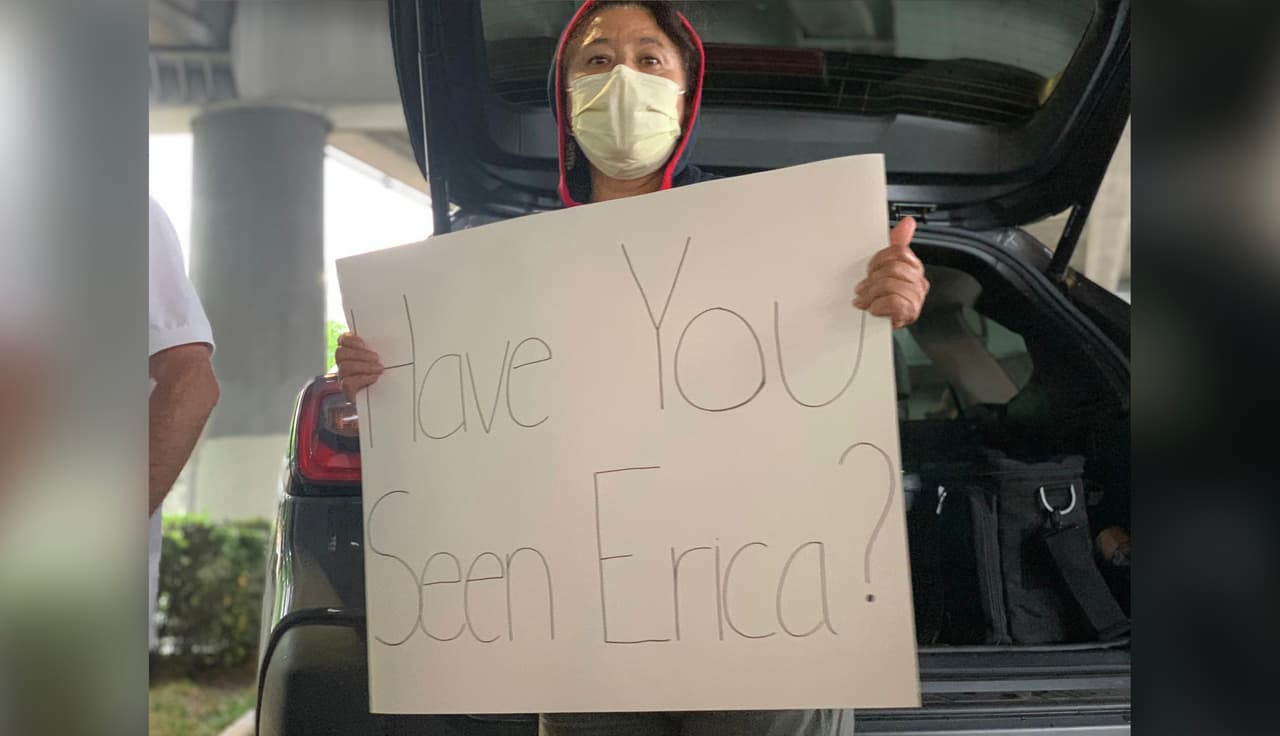 “Estoy agotada, muy agotada y autoridades también han agotado las ubicaciones en donde pueden buscar”, asegura Ashley, hermana de Erica.