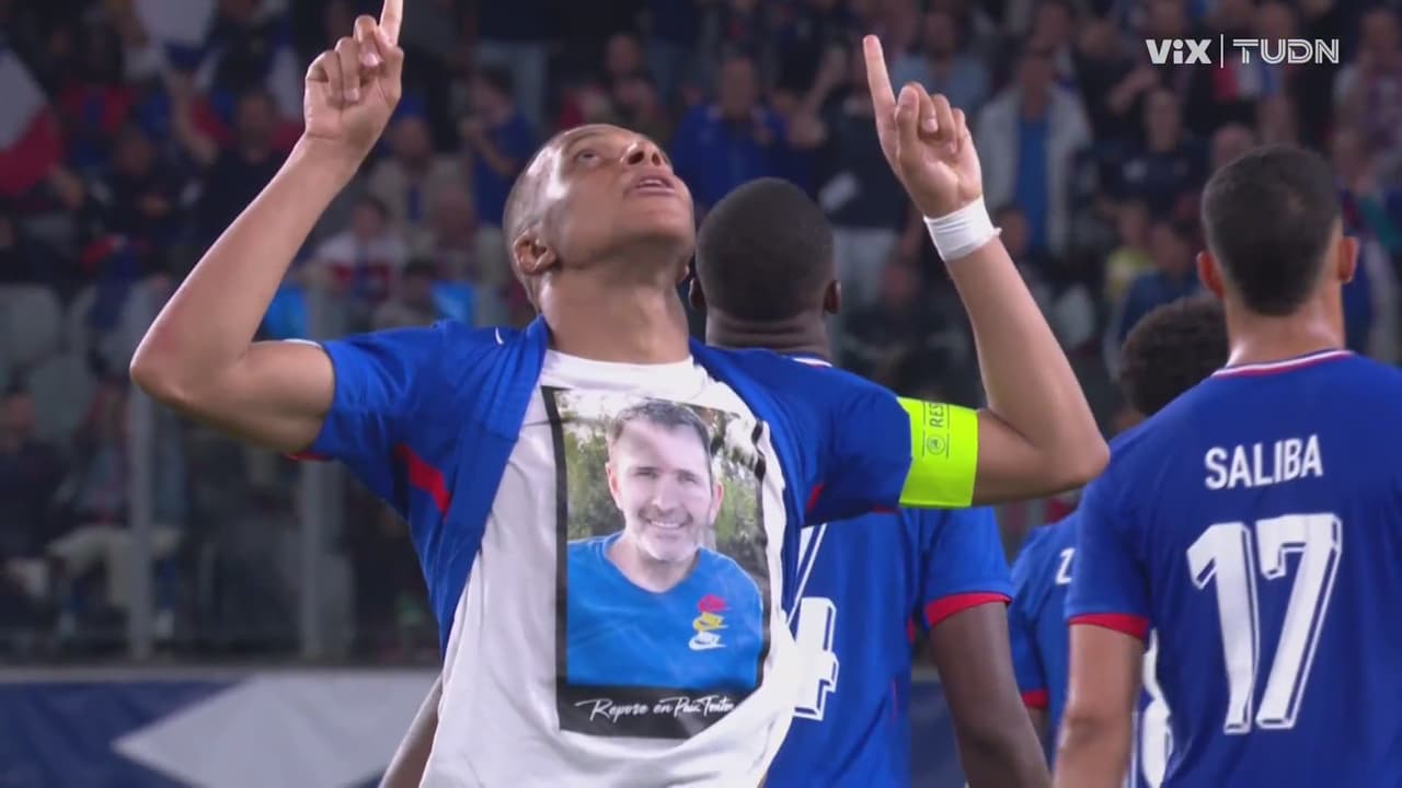 ¡Se le hizo! Mbappé barre y marca el 3-0 de Francia