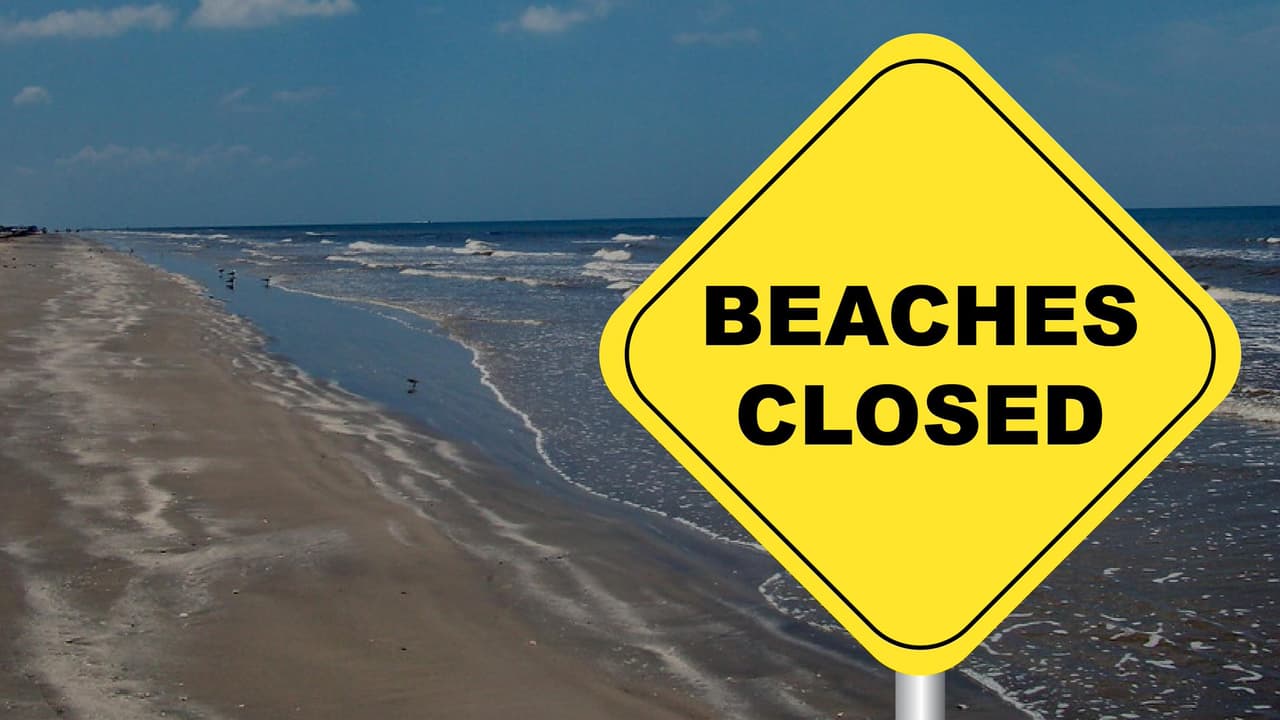 Cierran playas del condado Brazoria durante el feriado de Memorial Day