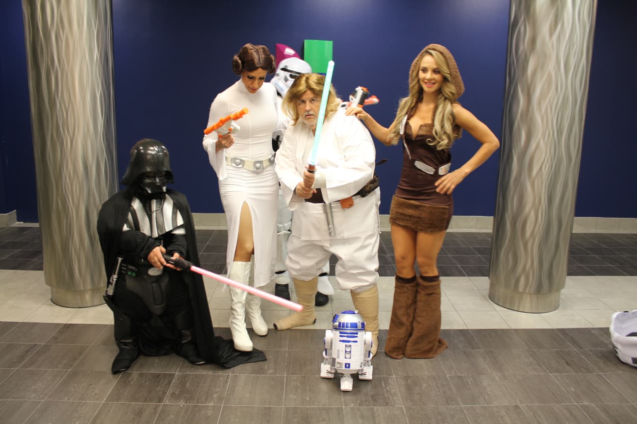 En El Gordo y la Flaca tuvimos a Gordo Luke, Princesa Lili, sexy Chewbacca, mini Vader y más.