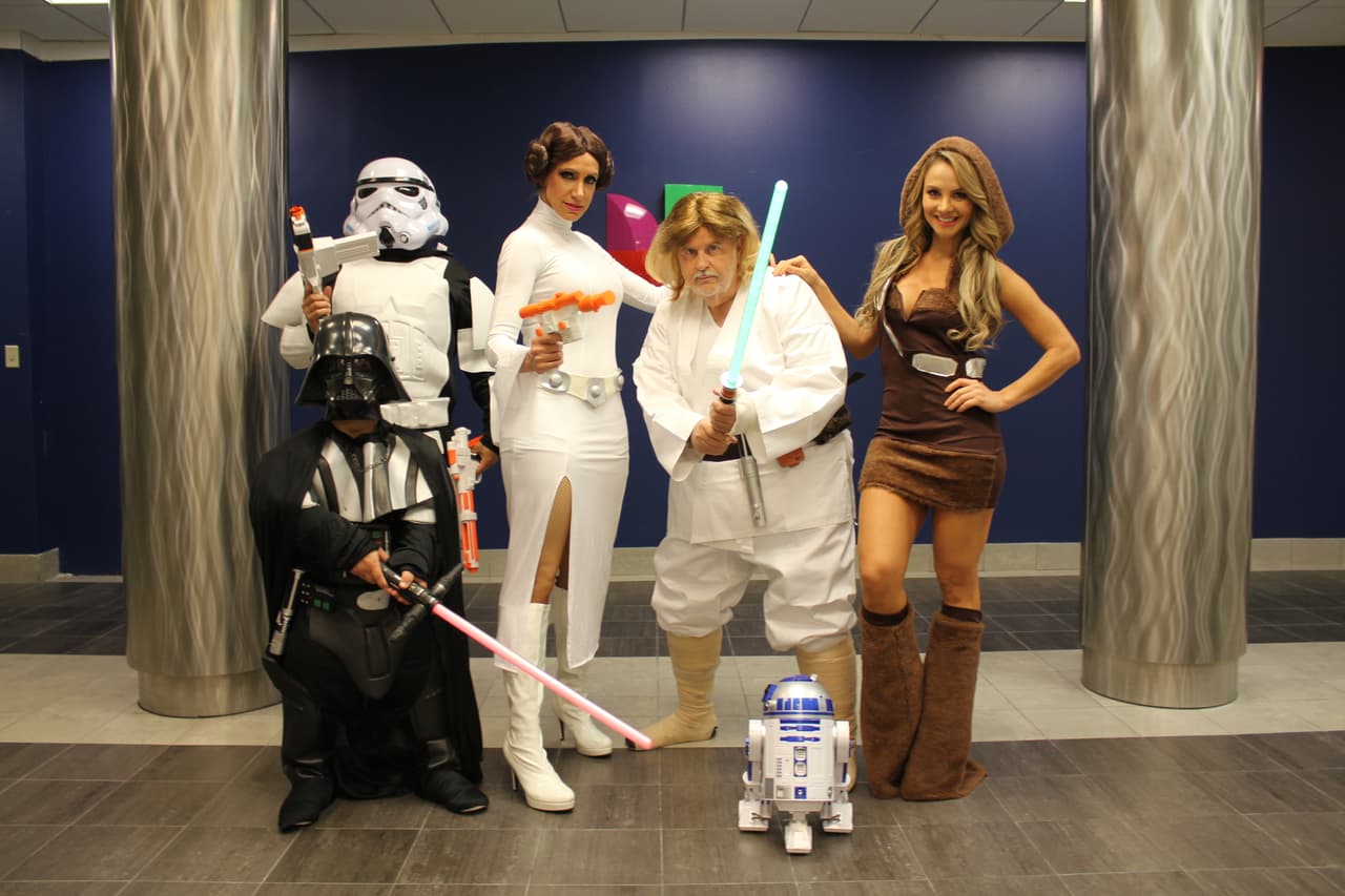 En El Gordo y la Flaca tuvimos a Gordo Luke, Princesa Lili, sexy Chewbacca, mini Vader y más.