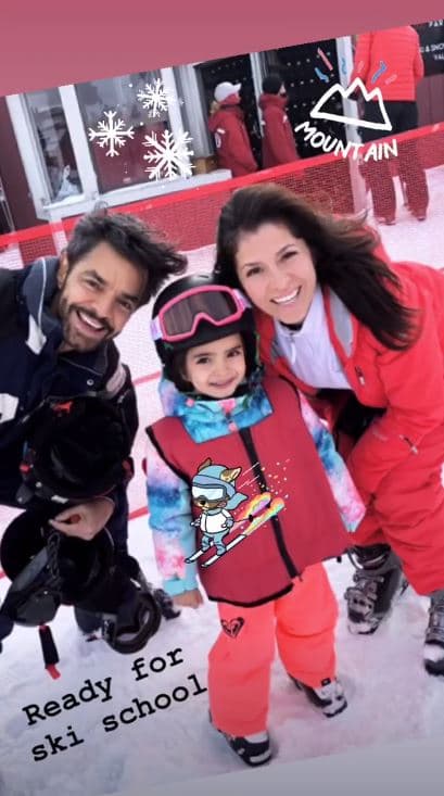 Fue así como la familia Derbez aprovechó para esquiar en Park City, según compartieron en sus respectivas cuentas de Instagram.
