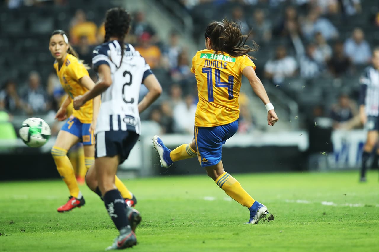 A los 24 minutos Lizette Ovalle empalmó así el esférico, con tremenda clase y potencia sacudió las redes.