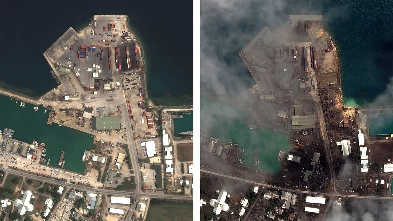  Fotos interactivas de Tonga, el archipiélago devastado por la monstruosa erupción volcánica