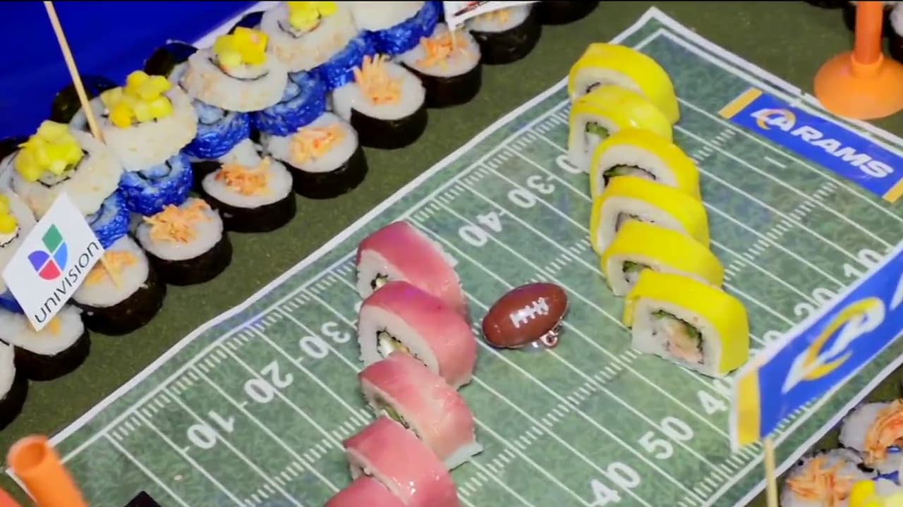 Fiebre de Super Bowl: restaurante de sushi crea un platillo al estilo de los Rams con ingredientes mexicanos