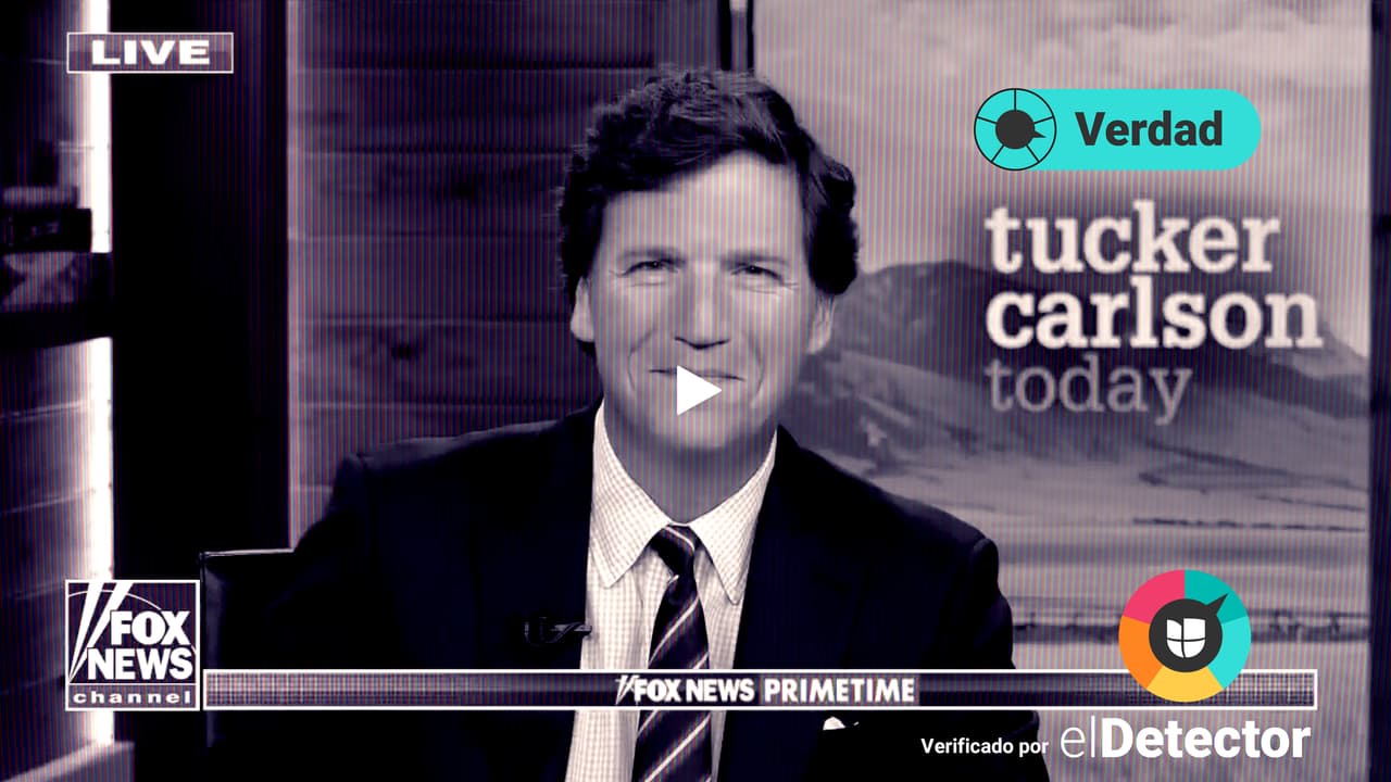 El presentador estrella de Fox News promueve la teoría conspirativa del "gran reemplazo": así lo verificamos