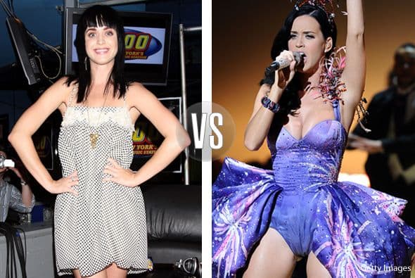 Al inicio de su carrera Katy Perry no tenía muy claro su estilo. Con los éxitos y el paso de los años, Katy descubrió que su escote era un arma poderosa.