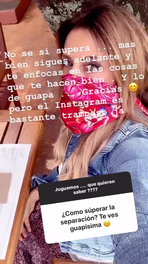 Sus seguidores también la cuestionaron sobre 
<b>cómo superó su separación</b> y dijo que se "enfoca en las cosas que le hacen bien".