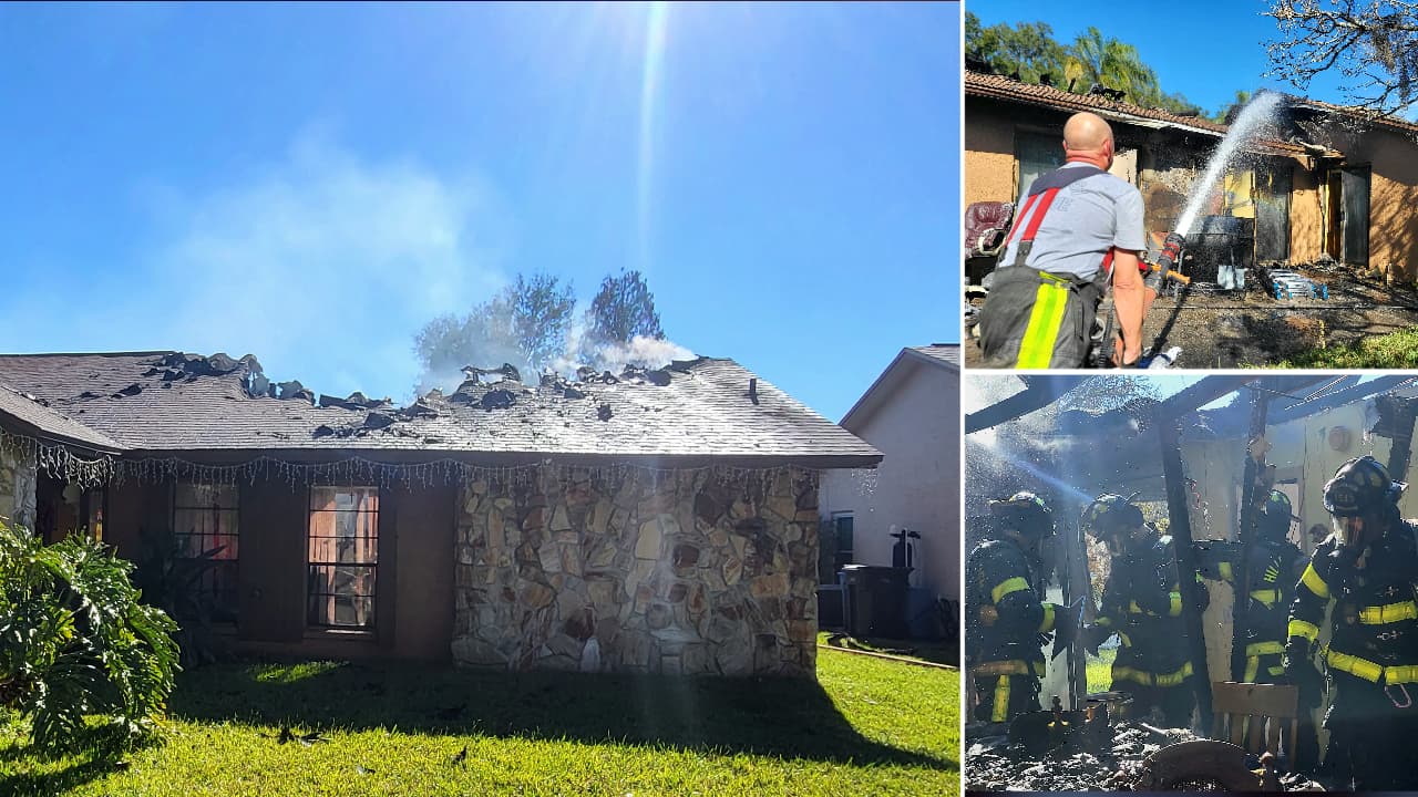 Incendio causado por parrilla destruyó una vivienda en Valrico