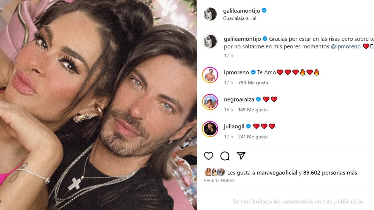 Galilea Montijo apareció así con su galán Isaac Moreno este fin de semana.