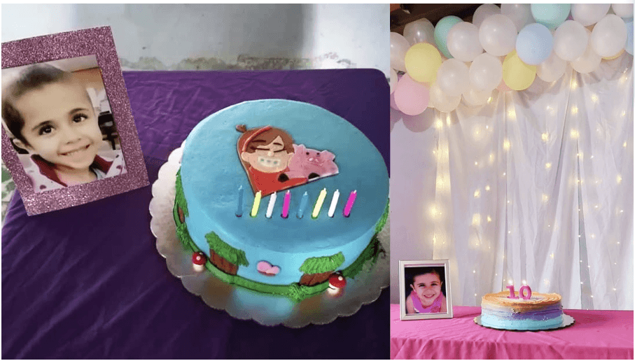 Familia de niña que murió sigue festejando su cumpleaños y rompe el corazón de todo Internet