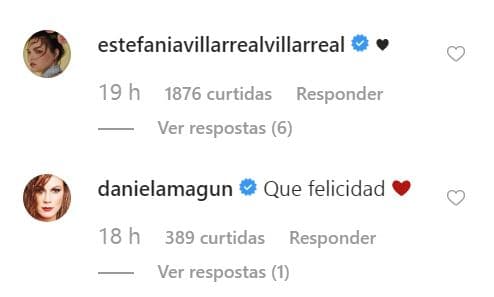 Ante la imagen compartida por Maite, amigos y compañeros del medio artístico, como Estefanía Villarreal y Daniela Magún también reaccionaron. 
<br>