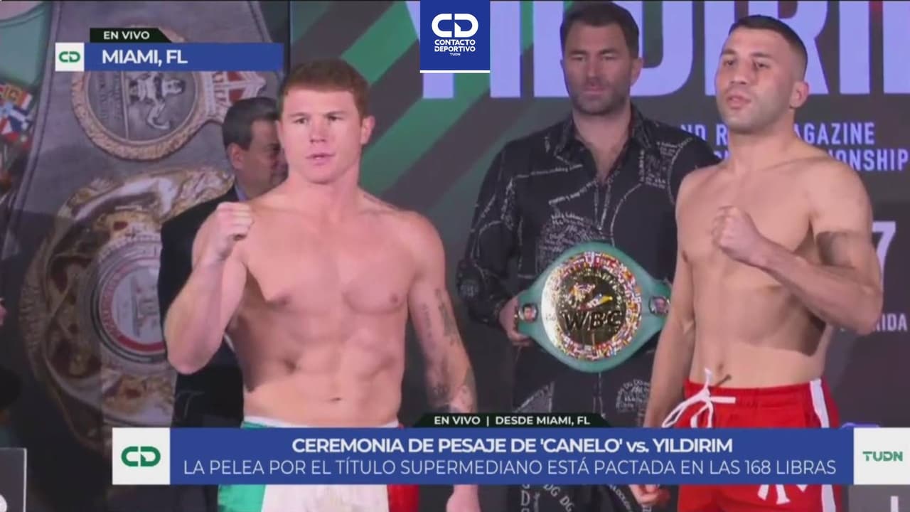 ¡Todo listo para la pelea! ‘Canelo’ Álvarez y Yildirim pasan la báscula