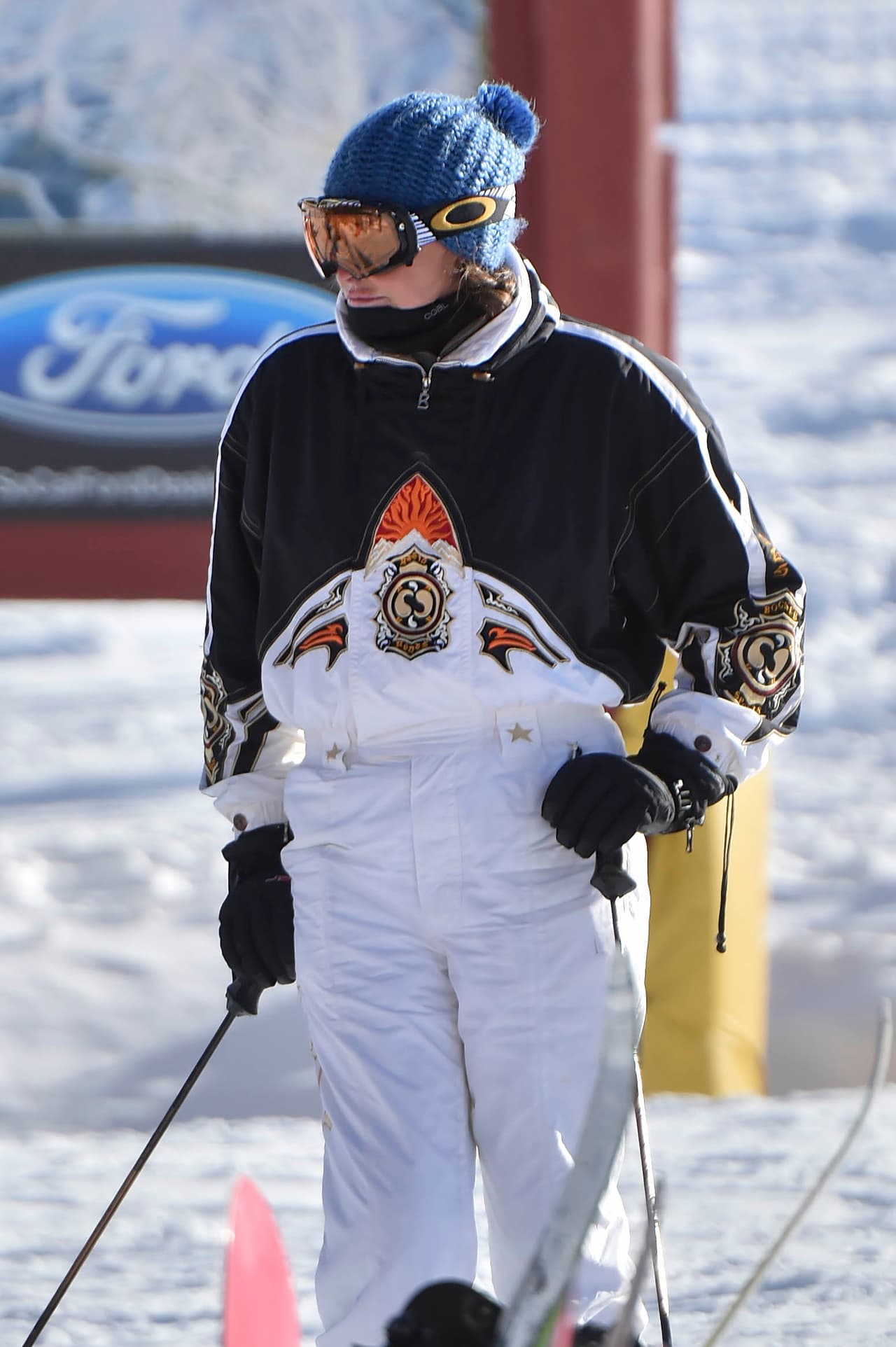 Ambas disfrutaron un día de nieve y frío.