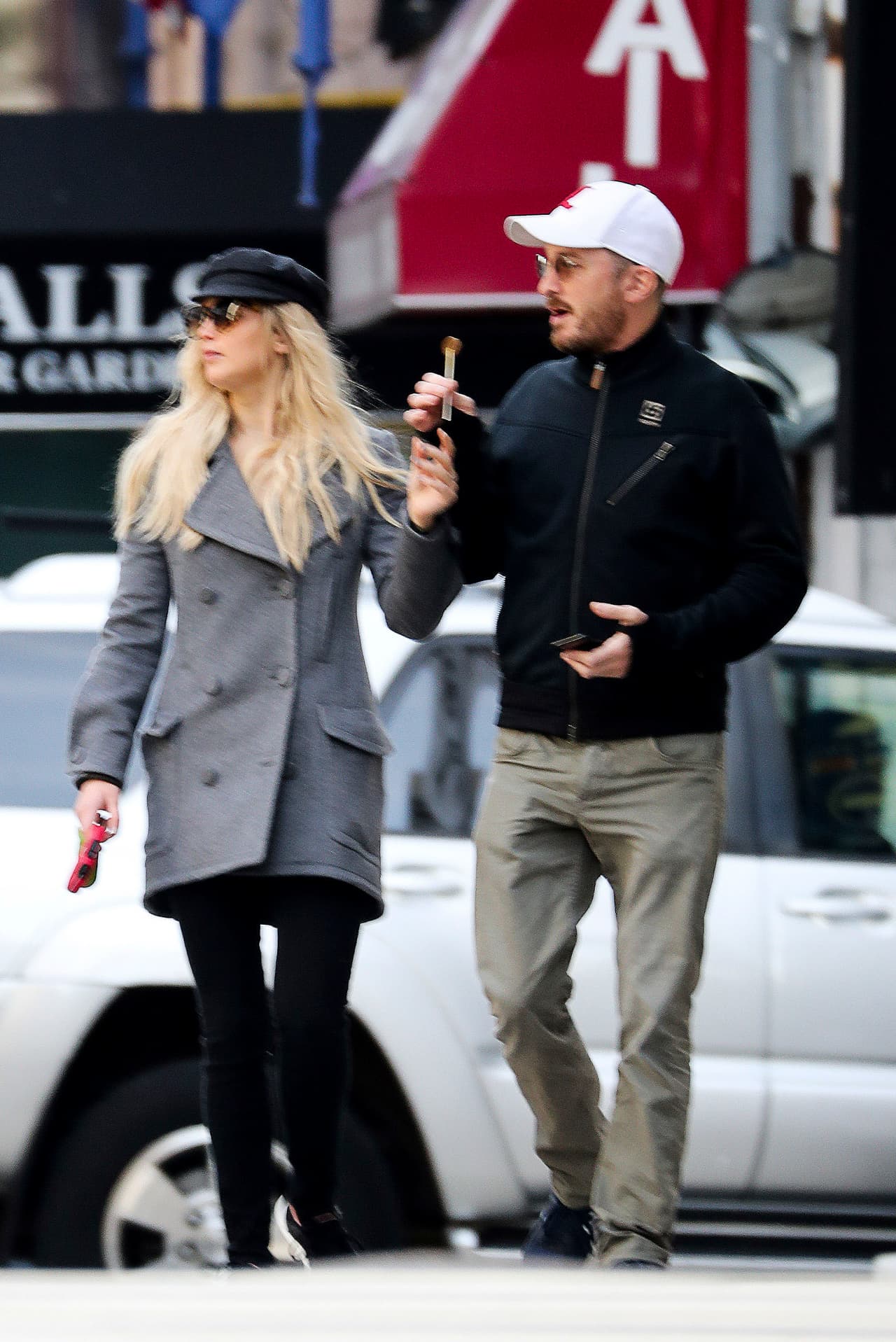 El par salió a pasear por Manhattan, ¡y hasta compartieron una paleta!