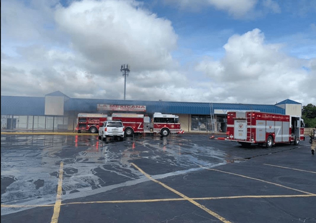 Incendio en una carnicería