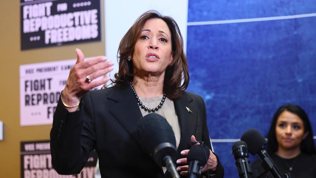 La vicepresidenta Kamala Harris dijo que los estadounidenses deberían centrarse en lo que el presidente Joe Biden ha logrado para el país durante su mandato.