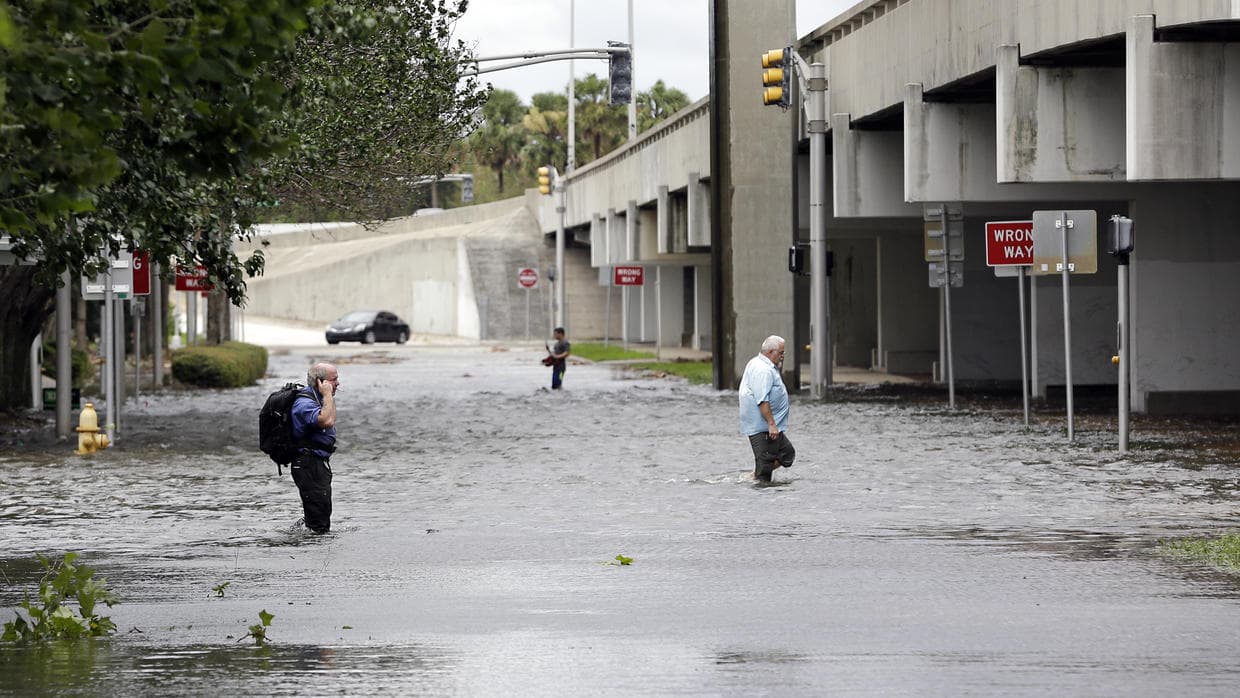 Downtown Jacksonville on Monday. AP photo.