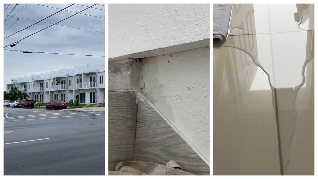 “Compramos una cascada”: residentes de condominio de Homestead denuncian filtraciones en sus casas